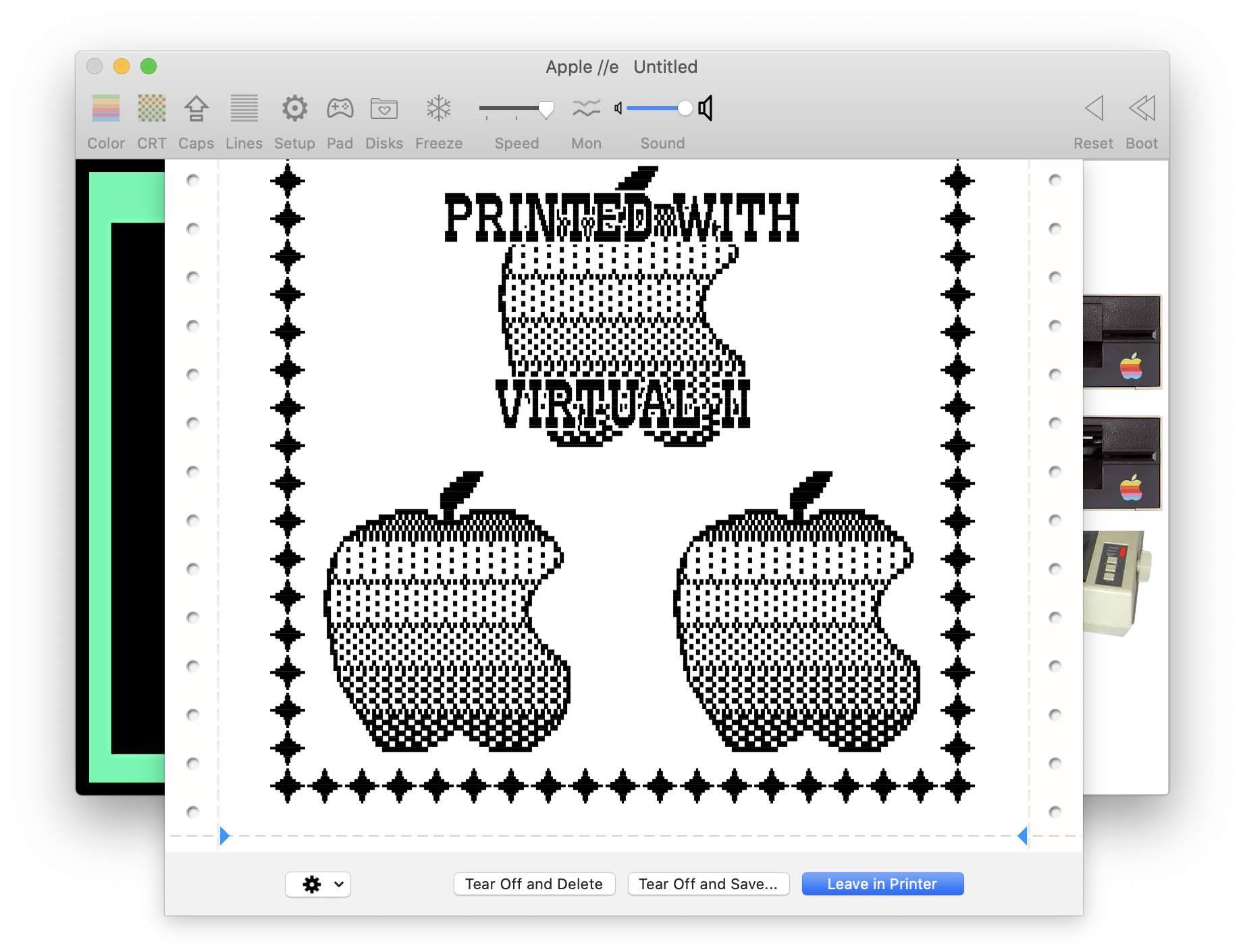 L'impression dans Virtual ][
