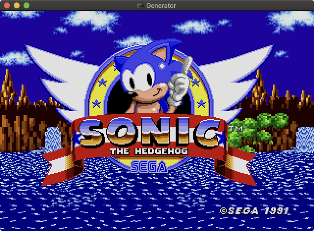 Sonic dans Generator
