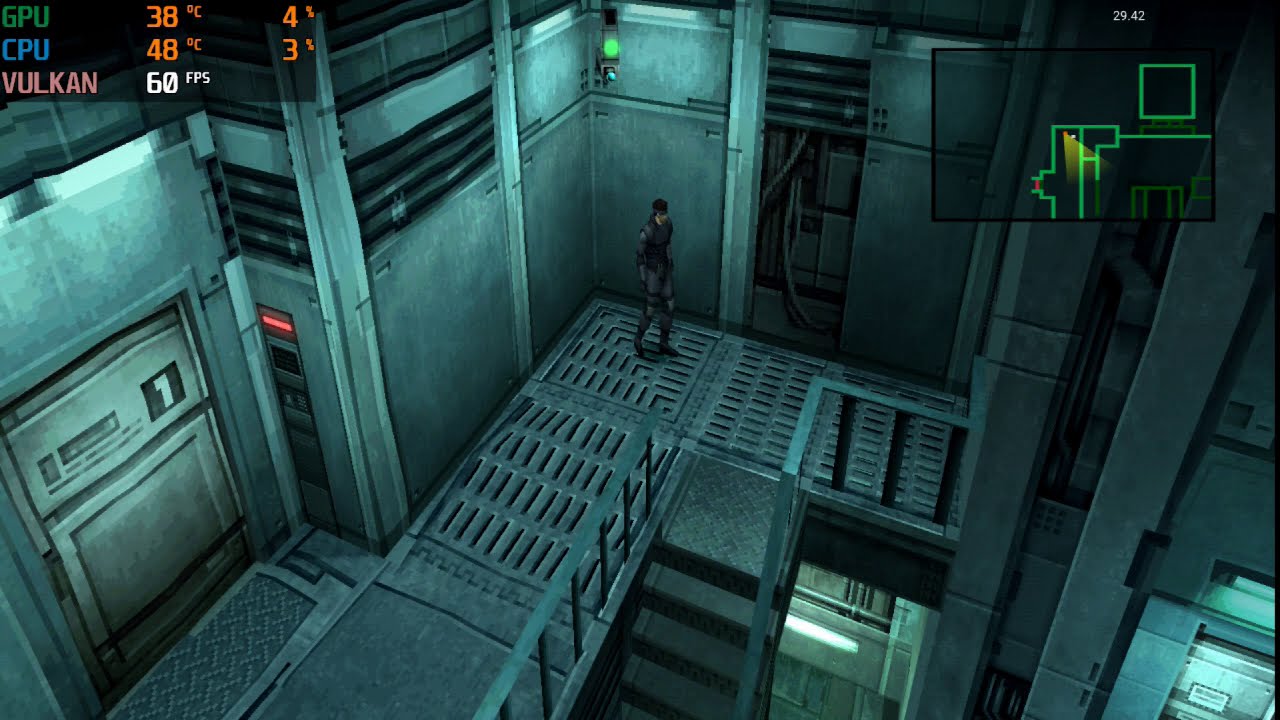 Metal Gear Solid dans DuckStation