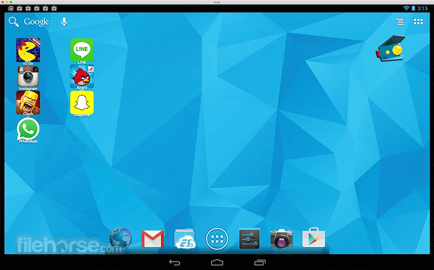 Screenshot d'Andy (Android)