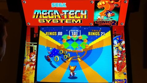 Sonic 2 sur borne de Sega Mega-Tech