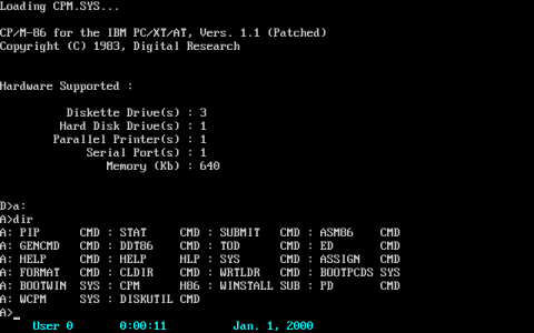 Screenshot de CP/M-86