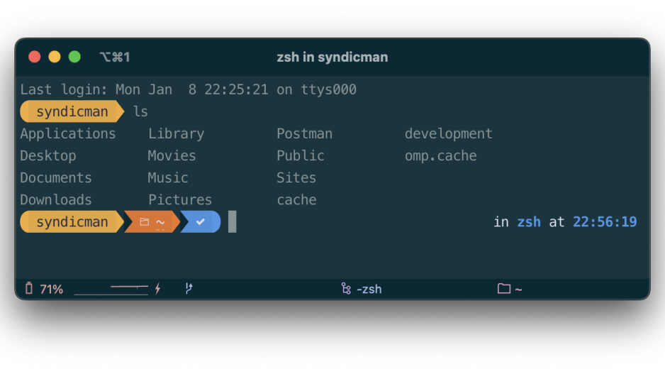 terminal commande ls