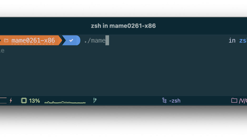 lancement de mame au terminal