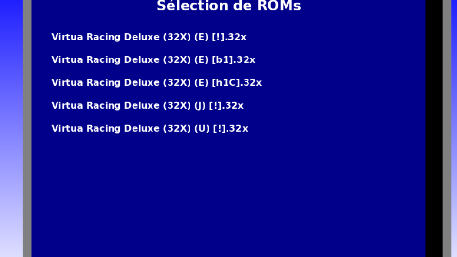 Illustration de noms de roms